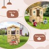 LOVMOR Wooden Playhouse for Kids Outdoor with Working Door - 3 of 4