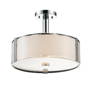 CWI Lighting Lucie 4 Light Drum Shade Chandelier With Chrome Finish - 1 of 4