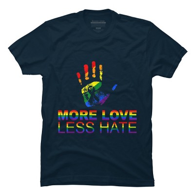 Design By Belugastore Humans More Love Pride Hand Print By Belugastore T-Shirt