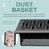 2 Pack Basketweave 4x10 Inch Decorative Floor Register Vent with Mesh Cover Trap, Matte Black - 2 of 4