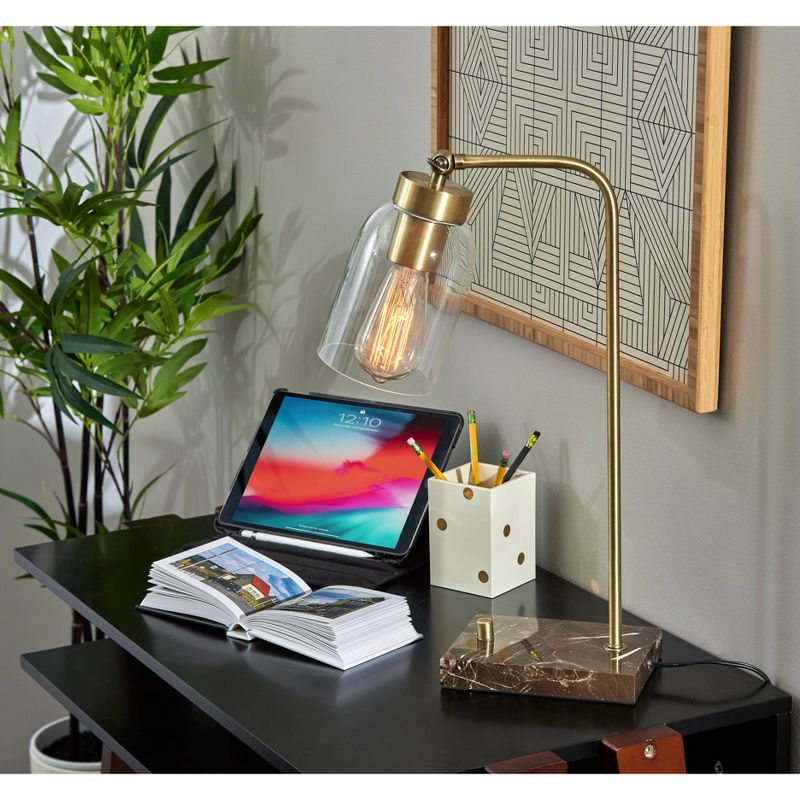 Bristol Desk Lamp (Includes Light Bulb) Antique Brass - Adesso, 4 of 8