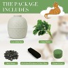 Heynemo Plant Litter Box, Hidden Litter Box with Rattan Pattern for Cat, Faux Plant and Real Stones, Carbon Filter - 2 of 4