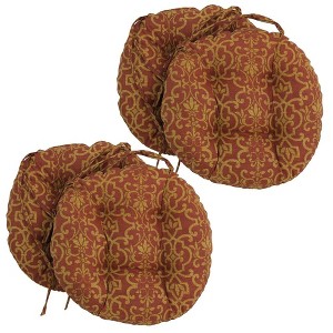 Blazing Needles, 16-inch Outdoor Spun Polyester Tufted Chair Cushion (Set of 4) - 1 of 1