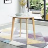 35.5" Norman Round Dining Table With Solid Wood Leg- Maison Boucle - 2 of 4