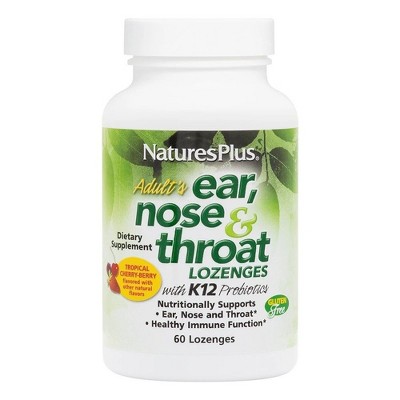 Adult's Ear, Nose & Throat Lozenges by Nature's Plus  -  60 Lozenge
