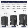YONWAY 3 Piece Luggage Set, Expandable Hardside Carry-On Luggage, with front opening, with TSA lock & Spinner Wheels, for Travel - 3 of 4