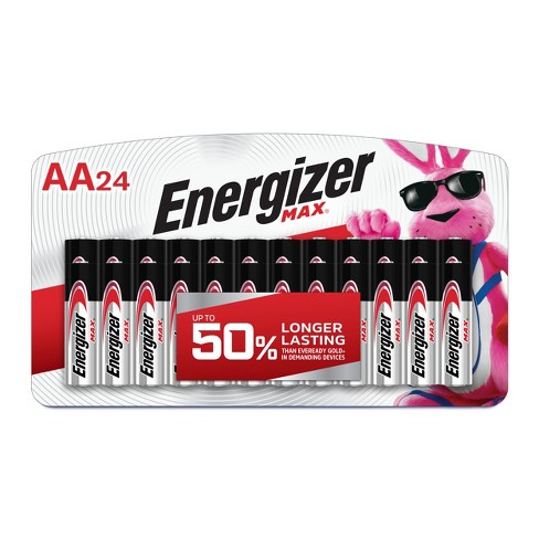 Piles alcalines AA Energizer MAX, emballage de 24 Paquet de 24
