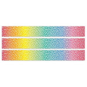 Creative Teaching Press® Core Decor Messy Dots on Rainbow EZ Border, Bulletin Board Border, 48 Feet Per Pack, 3 Packs - 1 of 3