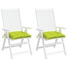 vidaXL Pallet Cushions 2 pcs Bright Green 19.7"x19.7"x2.8" Oxford Fabric - 4 of 4