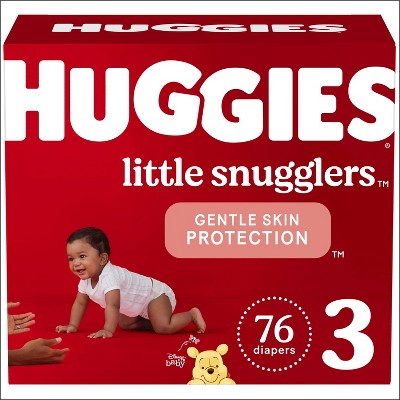 Huggies Little Snugglers Diapers Super Pack - Size 3 (76ct)