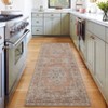 Coolmee Bohemian Vintage Runner Rug for Hallway,Machine Washable Carpet Runners Kitchen Floor Mat for Entryway Bedroom LaundryBlue - 4 of 4
