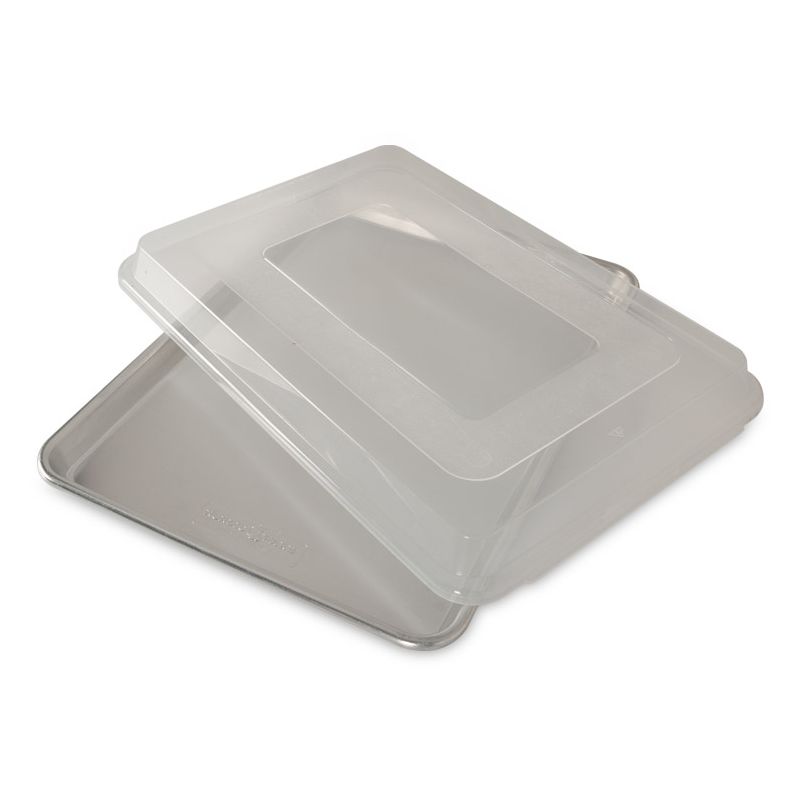 Nordic Ware Natural Aluminum Baker's Half Sheet with Lid - Silver, 1 of 11