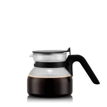 Coffee Gator RNAB0190PZW1W coffee gator pour over coffee maker - 10.5 oz  paperless, portable, drip coffee brewer pour over set w/glass carafe &  stainles