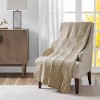 Vynxaria Oversized Quilted Throw - Cozy Blue 60"x72" with Scalloped Edges - 4 of 4