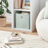 11" Fabric Bin Mint Floral - Room Essentials™: Square Storage Cube, Polyester, Folds Flat, 11 Inch System Compatible - 2 of 4