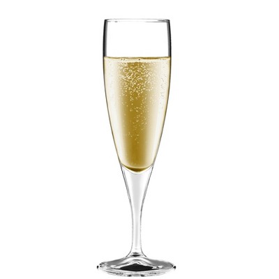 Home Essentials Elegant Lara 7 Ounce Champagne Flutes, Set of 4