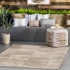 Nuloom Shirlene Stripes Indoor and Outdoor Patio Area Rug 5x7, Beige - 2 of 4