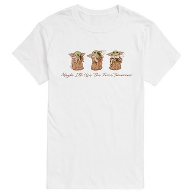 Men's Star Wars Grogu Use Force Tomorrow Short Sleeve Graphic T