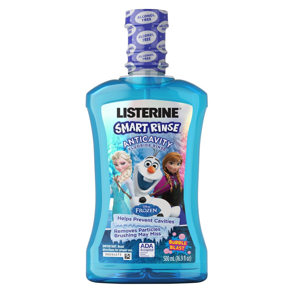 UPC 312547113519 product image for Listerine Smart Rinse Disney Frozen Bubble Blast Mouthwash - 500ml | upcitemdb.com