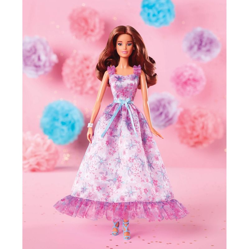 Barbie Signature Birthday Wishes Collectible Doll in Lilac Dress with Giftable Packaging, 3 of 8