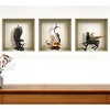 HomeRoots Set of Three Lia Faux Niche 3D Peel and Stick Wall Decals - 2 of 3