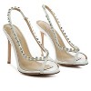 Camarine Clear Diamante Slingback High Heeled Sandals Women - 3 of 4