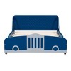 CAVINAS Twin/Full Size Car-Shaped Platform Bed with Wheels,Plywood Bed Frame for Kids Room,Bedroom - 3 of 4
