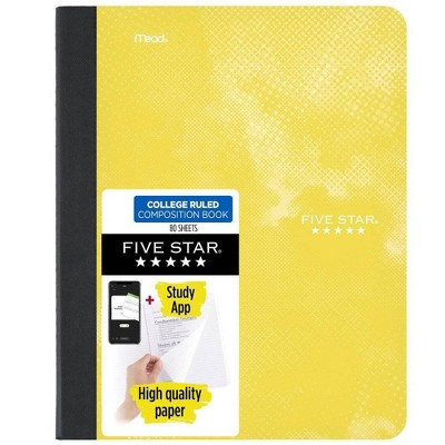 Five Star Active Comp Book 80ct Yellow