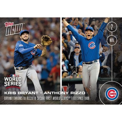 Topps Topps NOW 1st World Series Since 1908 Bryant And Rizzo Card #663A