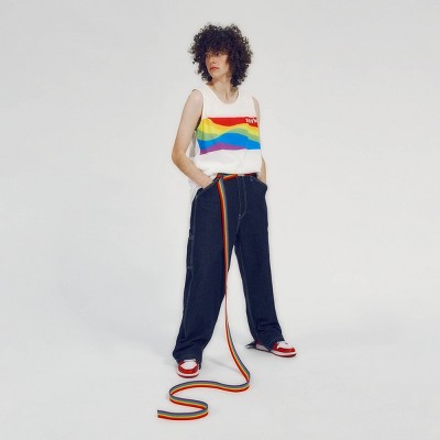 Levi's® Adult Pride Relaxed Graphic Tank Top - White