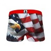 Mens Patriotic Eagle with Flag Underwear Boxer Briefs - 2 of 3