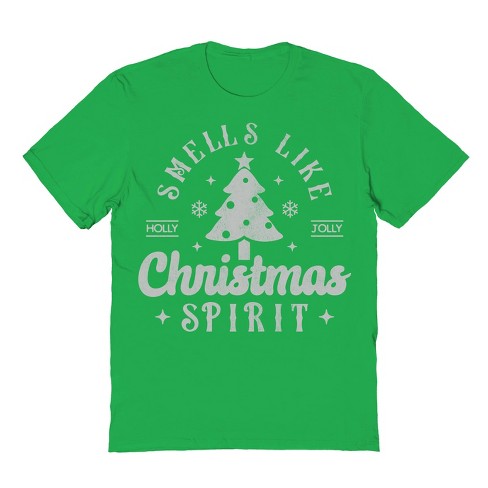 Rerun Island Men's Smells Like Christmas Spirit Short Sleeve Graphic Cotton T-Shirt - image 1 of 1