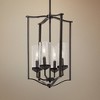 Minka Lavery Bronze Pendant Chandelier 15" Wide Modern Clear Seeded Glass 5-Light Fixture for Dining Room House Foyer Kitchen Home - 2 of 3