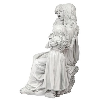 Design Toscano Jesus Loves The Little Children Garden Sculpture - Off-White