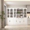 FUFU&GAGA Multifunctional Tempered Glass Cabinet Modular Storage Cabinet Closet Bookshelf - 4 of 4