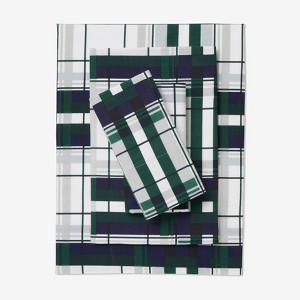 BrylaneHome Cotton Flannel Print Sheet Set - 1 of 4