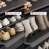4-Drawer Shoe Cabinet with Flip Drawers, Adjustable Freestanding Wooden Shoe Organizer for Entryway, Hallway, and Living Room - 4 of 4
