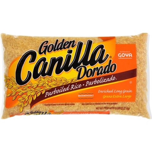 Goya Canilla Golden Dorado Parboiled Long Grain Microwavable Rice - 5lbs