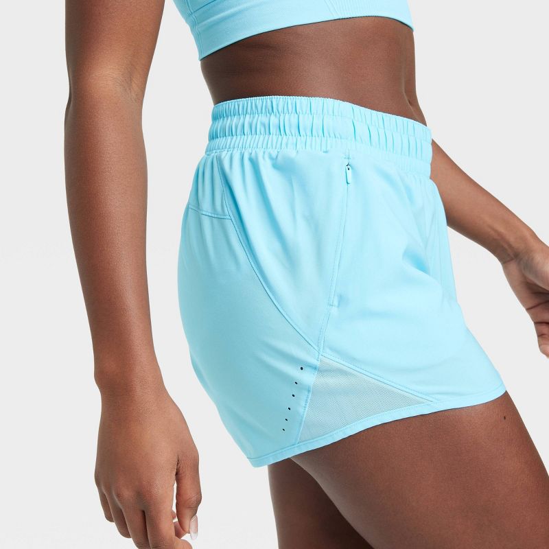 Women's Woven Mid-Rise Run Shorts 3" - All In Motion™, 6 of 7