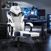 FONTOI Gaming Chair for Adults Heavy People, Massage Office Desk Computer Chair with Footrest and Lumbar Support for Home - 2 of 4