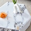 FURNIinspire Coffee Tables Hexagonal MDF Coffee Table with Pattern Stickers Multi Hole Design Large Size for Living Room, White, 31.5"*27"*14" - 4 of 4
