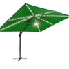 Sonkuki 11.5×9FT Offset Outdoor Solar LED Patio Aluminum Cantilever Umbrella with Infinite Canopy Angle Adjustment - 2 of 4