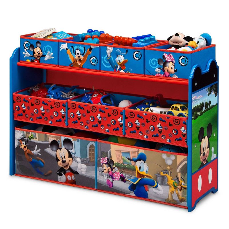 Delta Children Disney Mickey Mouse Deluxe 9 Bin Design and Store Toy Organizer, 5 of 10