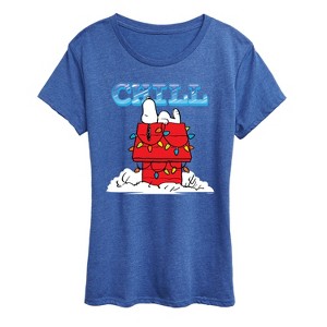 Women's - Peanuts - Snoopy Chill Short Sleeve Graphic T-Shirt - 1 of 4