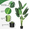 Tall Artificial Bird of Paradise Tree, Large Faux Tropical Plant for Indoor Outdoor - 4 of 4