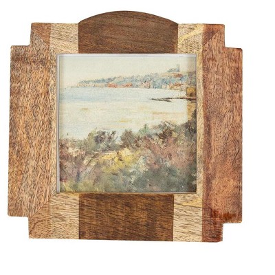 4x4 Photo Pieced Wood Picture Frame with Glass Pane by Foreside Home & Garden