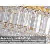 47.25" Modern K9 Crystal Luxury Gold Chandelier - 2 of 4