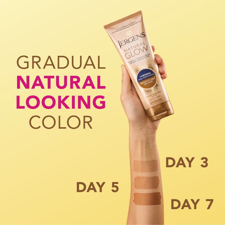 Jergens Natural Glow Firming Daily Moisturizer Self Tanner Body Lotion - 7.5 fl oz, 5 of 12