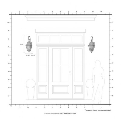 Elegant Bronze Seeded Glass 2-Light Outdoor Wall Lantern