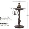 Good Directions 36" Buddha Bird Bath Pedestal - Bronze - 3 of 4
